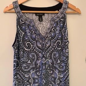Paisley blue dress